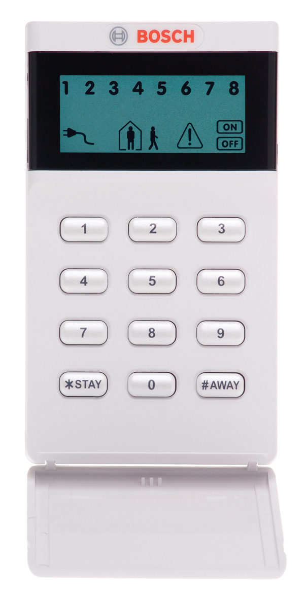 The Bosch Alarm Systems panel.